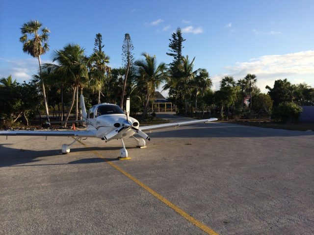 N412DJ parked at Hawk's Nest airport.