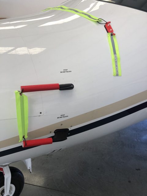 Left Pitot and Standby Probe Covers